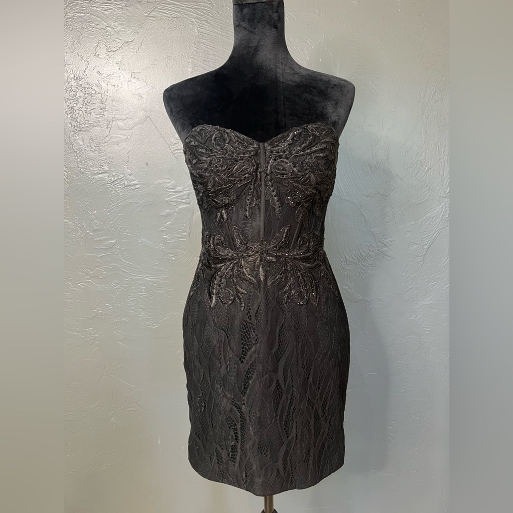 Gianni Bini Strapless Black Dress